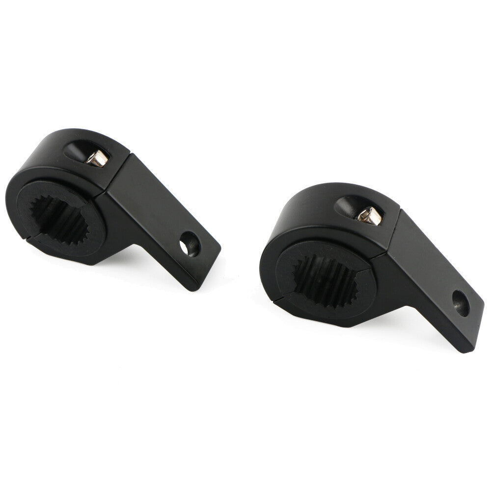 A pair of 1.15-inch mounting brackets with cage tubes and roller brackets are suitable for LED light strips.