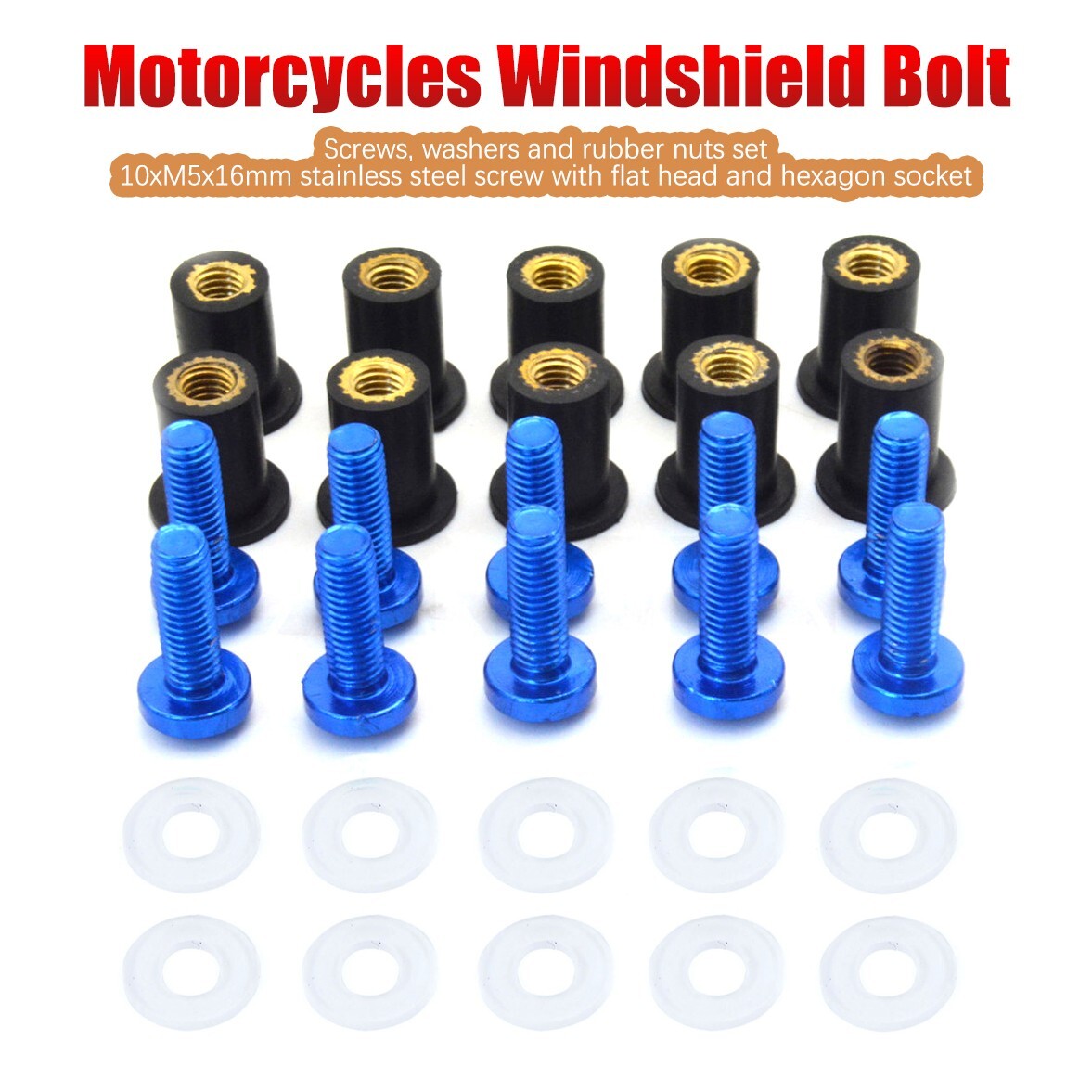 Fit For Windscreen Windshield Bolt Screw GSX-S1000/750 GSXR600/1000/750