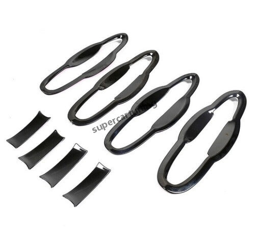 Fit for Jeep Compass 2017-2020 Black Titanium Outside Door Bowl Cover Trim 8PCS