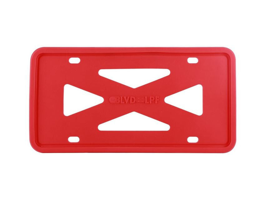 1 piece of red silicone car license plate frame cover for trunk suitable for BMW