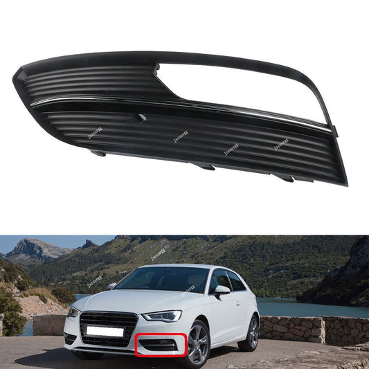 Left Side Chrome Fog Light Lamp Grill Vent Grille Fit for AUDI A3 Hatchback 1PCS