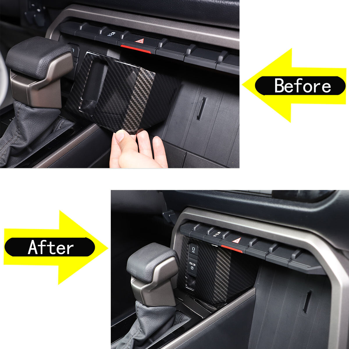 Carbon fiber ABS instrument air socket frame cover trim for Subaru WRX 2021-23