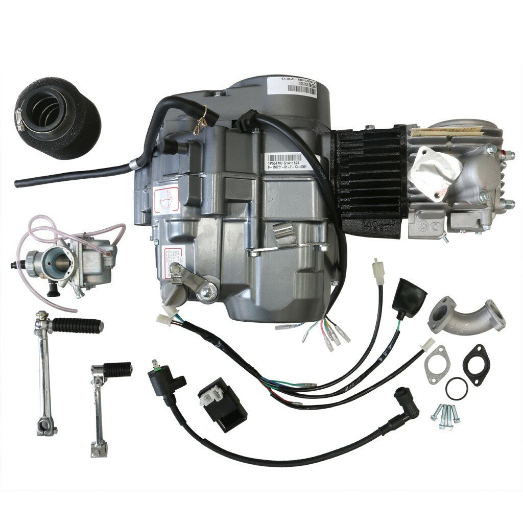 for Lifan 140cc manual motor kit for Pit Trail bicycles CT90, CT110, XR70, and Taodao 125cc.