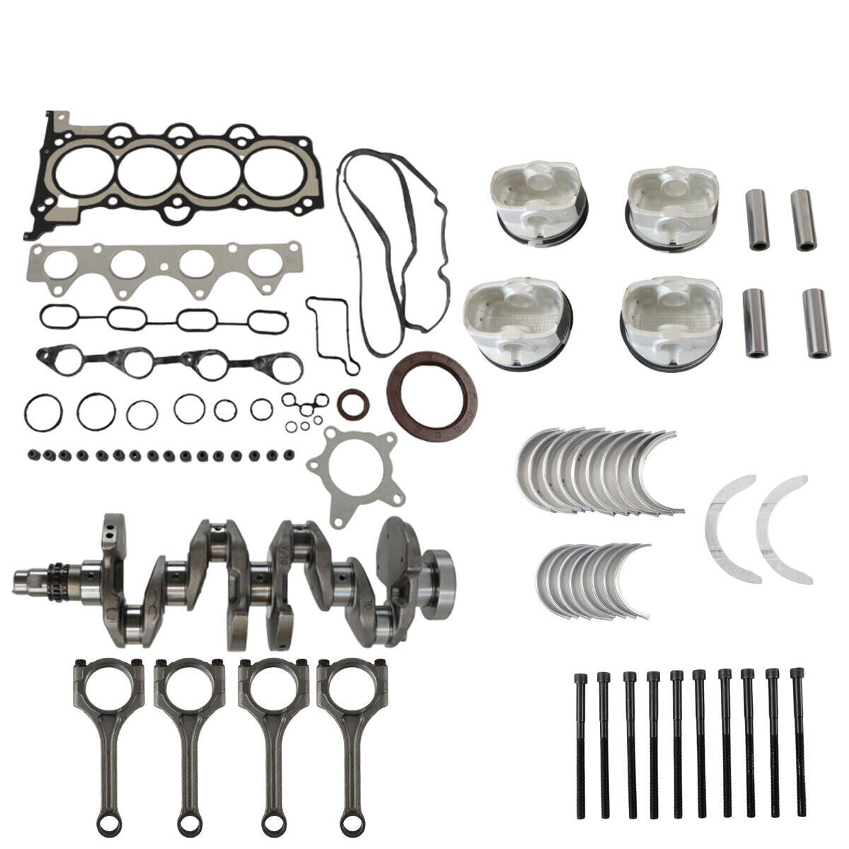 Engine Overhaul Rebuild Kit Piston Rings/Crankshaft/Con Rods for Hyundai for Kia 1.6