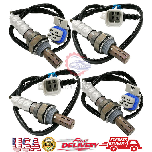 4pcs Oxygen Sensor For 2008-2014 4.8L 5.3L 6.0L for Chevrolet Silverado 1500 V8 for GMC