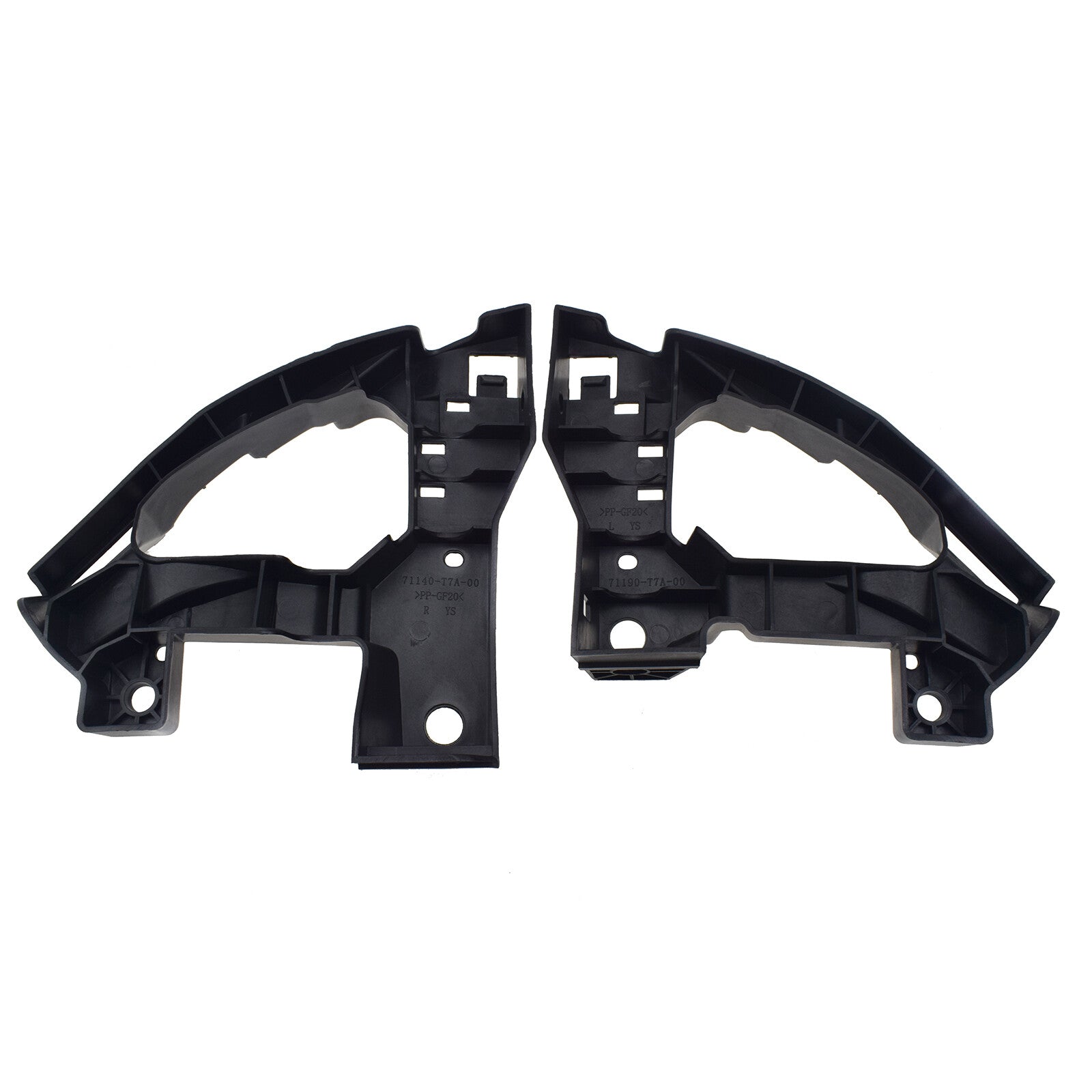 Pair Front LH RH Bumper Headlight Support Bracket 71190T7A000 For HR-V HRV 16-18