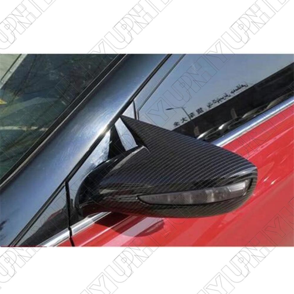 Rear View Mirror Cover Trim for Hyundai Sonata 8th 2011-2014 Carbon Fiber Color