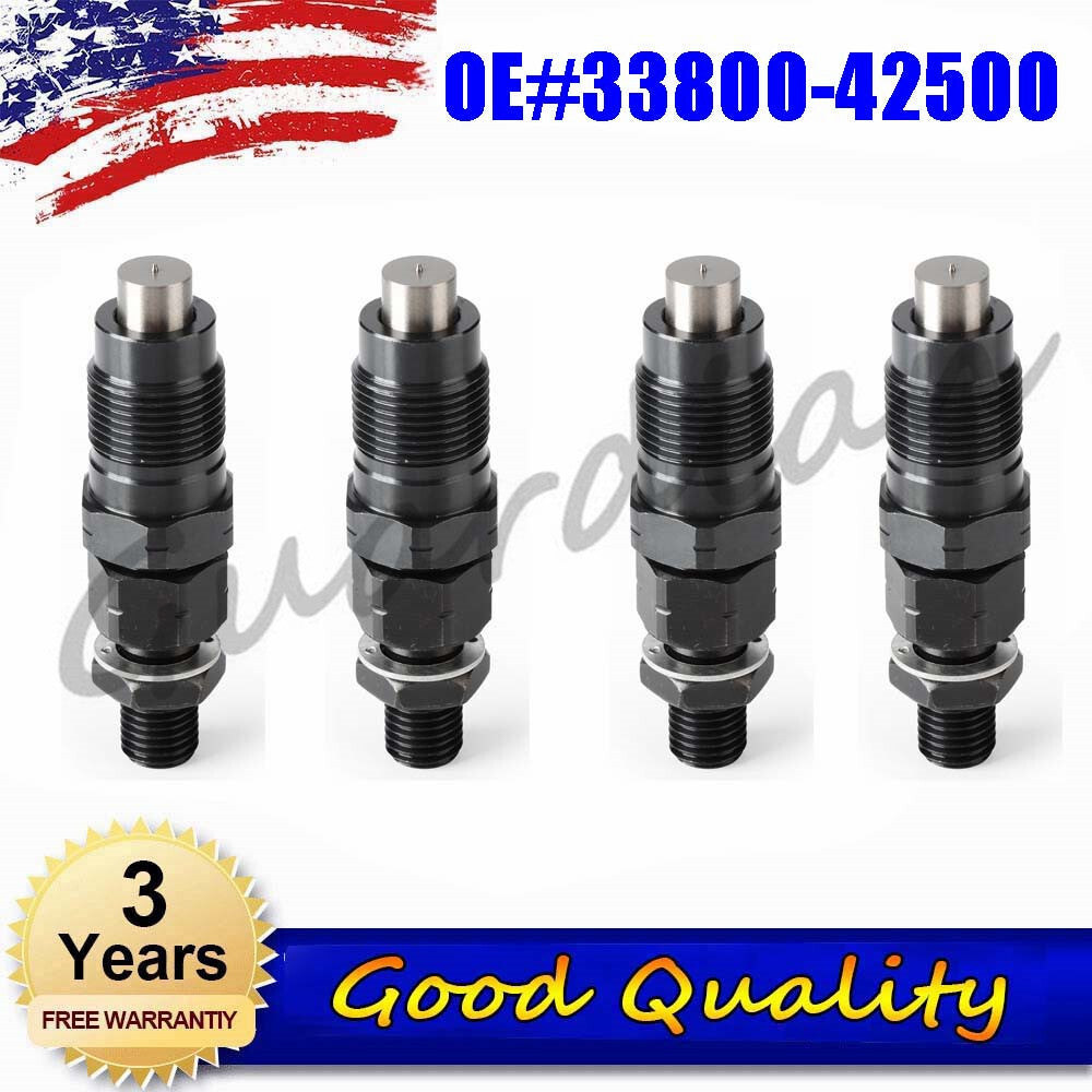 4x Fuel Injectors 33800-42500 for Hyundai Engine D4BB D4BH Pickup Truck H100