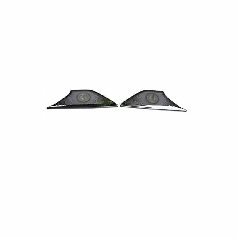 Inner Front Door Horn Frame Cover Trim for BMW 5 Series G30 2018-23 Black Steel