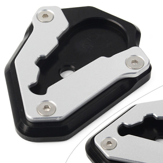 Black Side Kickstand Stand Enlarger Pad Extension Plate for DUCATI 848 1098 1198