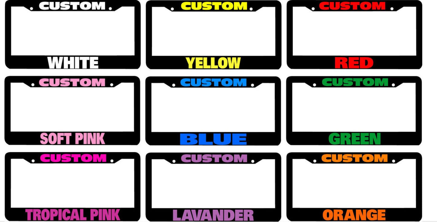 1 piece car license plate frame cover rear boot 1 custom color for Genesis
