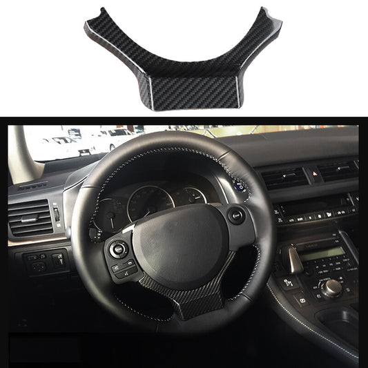Carbon fiber style steering wheel trim for 2014-2018 for Lexus IS RC NX