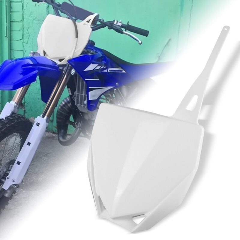 Motorcycle Front Number Plate for Yamaha YZ65 2019-2024 YZ85 2015-2021 White
