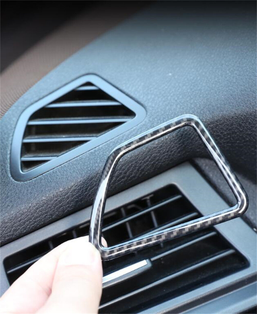 Carbon Fiber ABS Dashboard Air Vent Outlet Cover for BMW X5 E70 X6 E71 2008-2013