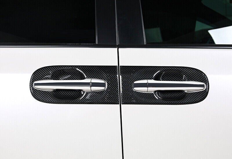 Carbon Fiber pattern Side Door Bowl Cover Trims for Toyota for Sienna 2011-2020 8pcs