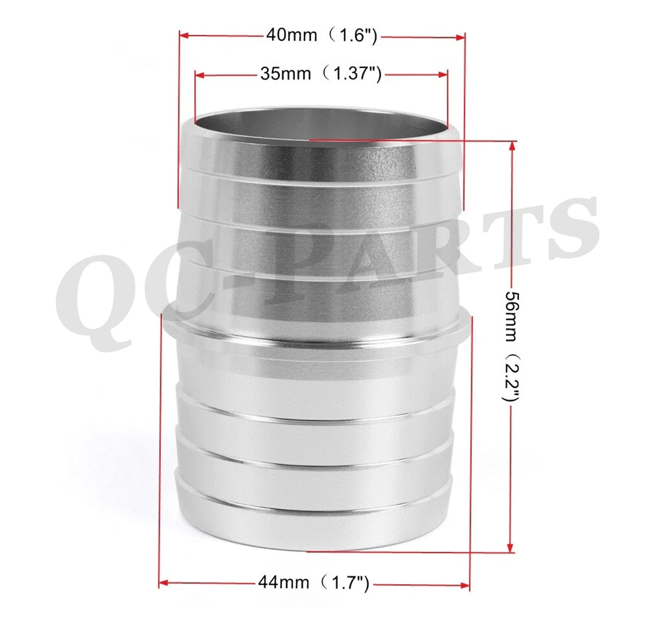 1-1/2 inch ID Hose Aluminum Steam Port Adapter Top Radiator Coolant Replacement 1 Piece