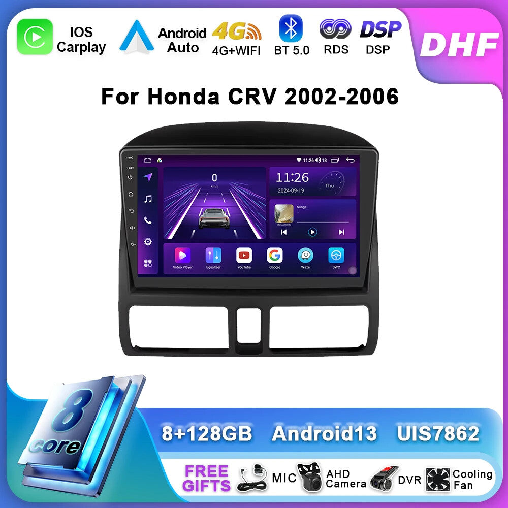 for Honda for CR-V CRV 2 2002-2006 CarPlay Car Radio Multimedia Video Player Screen