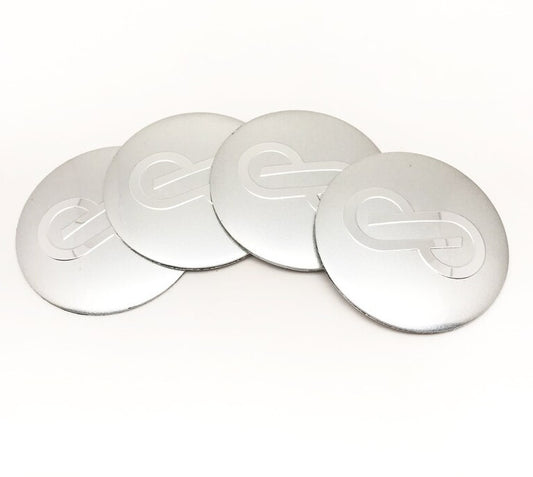 4x45mm Enkei Wheel Center Hub Sticker RIM Sticker Silver