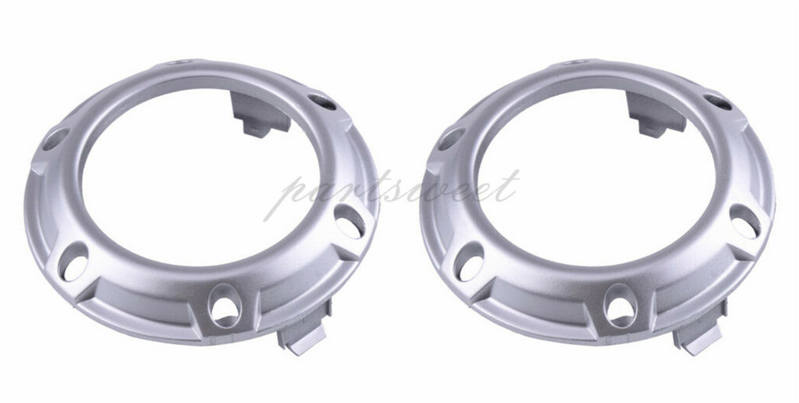 LH+ RH Fog Light Cover Bumper Bezels Fit for Mitsubishi Outlander 2007 2008 2009