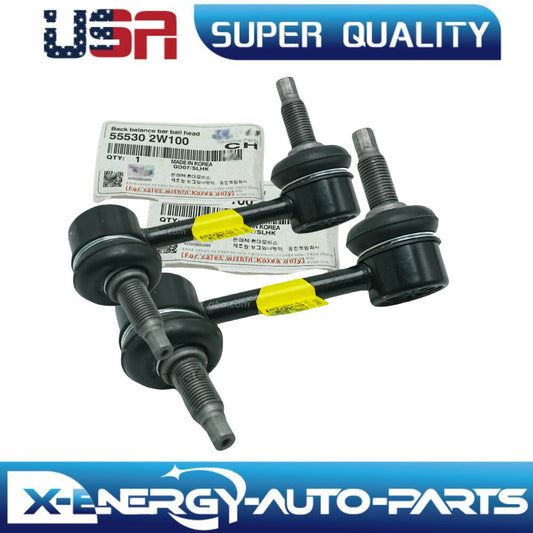 2 Pcs Set Link Assy Rear Stabilizer for 4WD 2013-19 SANTA FE SORENTO