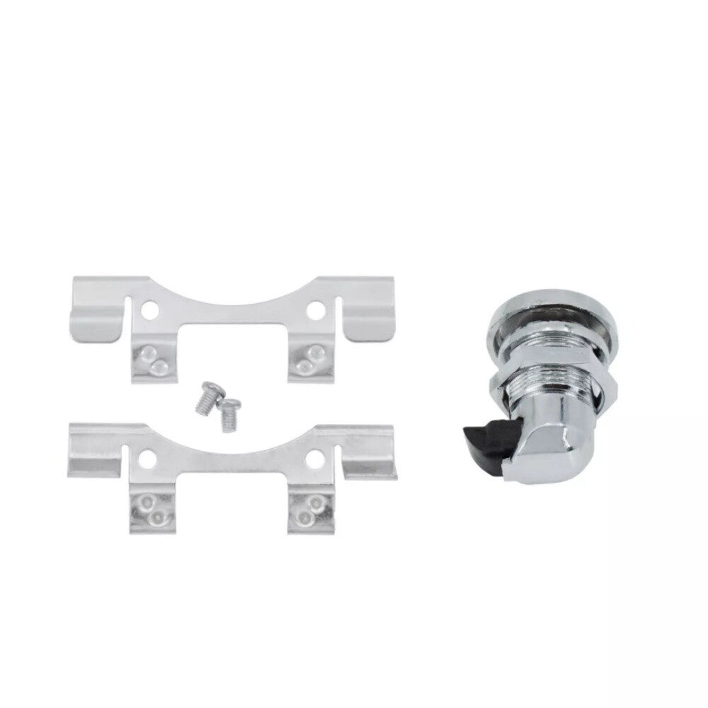 Chrome Fuel Door Latch Push Button Gas Cap for Harley Touring Street Glide 92-23