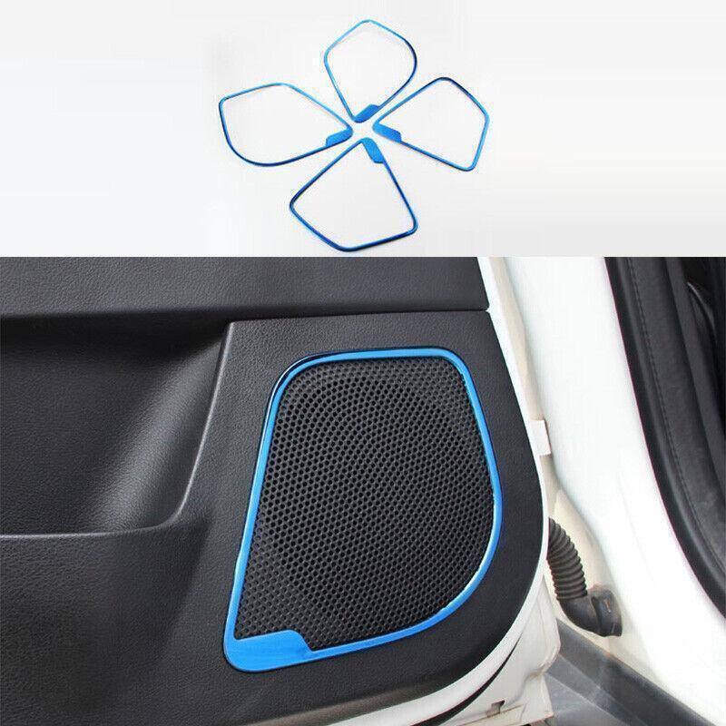 4P Inner Door Speaker Frame for Ford Focus ST RS 2012-18 Blue Steel Cover Trims