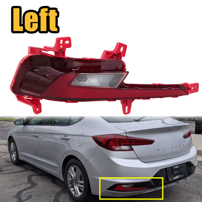 for Hyundai for Elantra 2019-2020 Left Side Rear Bumper Reflector Light Lamp