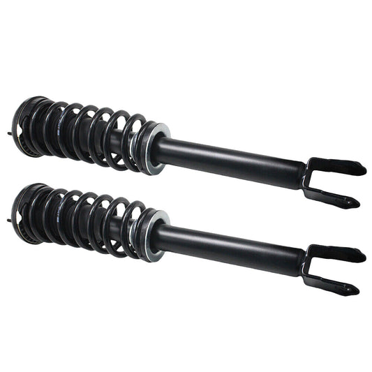 pair of front shock absorber strut assemblies with electric adjustment for Jaguar XJ XJR X351 RWD 2010-2019
