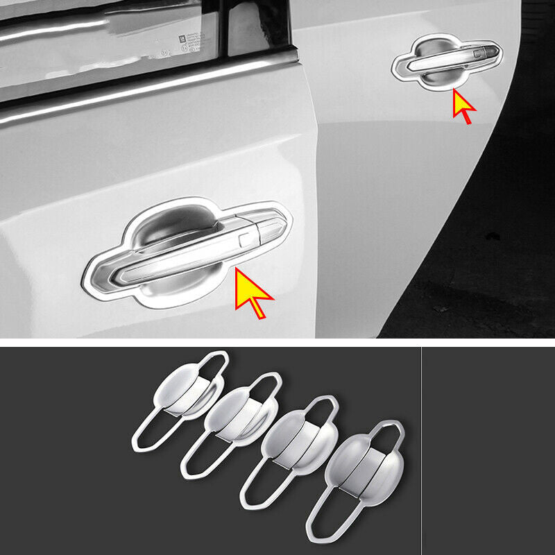 for Cadillac XT5 17-2019 ABS Chrome Exterior Side Door Bowl Moulding Cover Trim