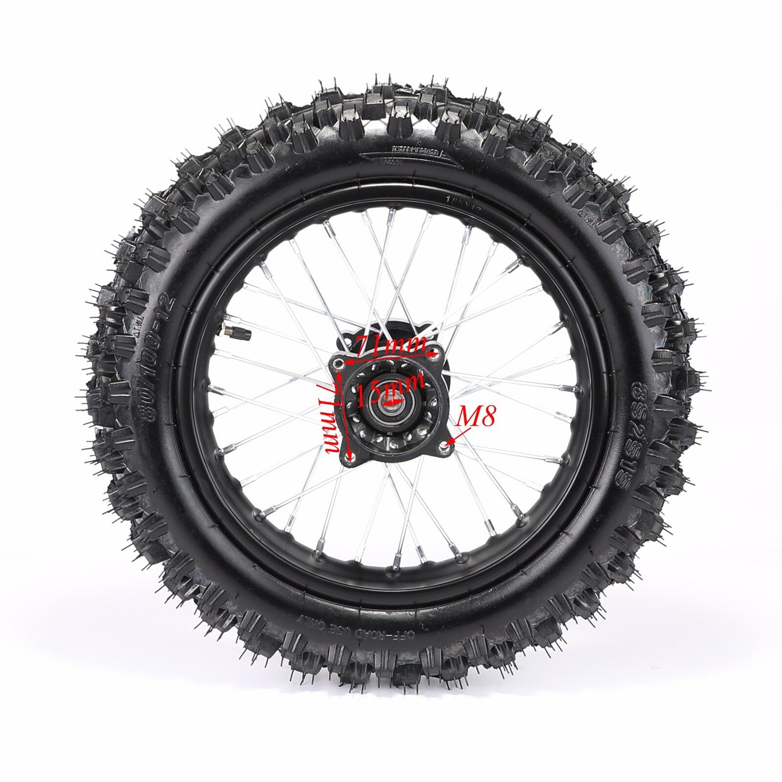 14-inch + 12-inch wheel disc brake kit and fork end for Pit Dirt bike CRF50 KLX110