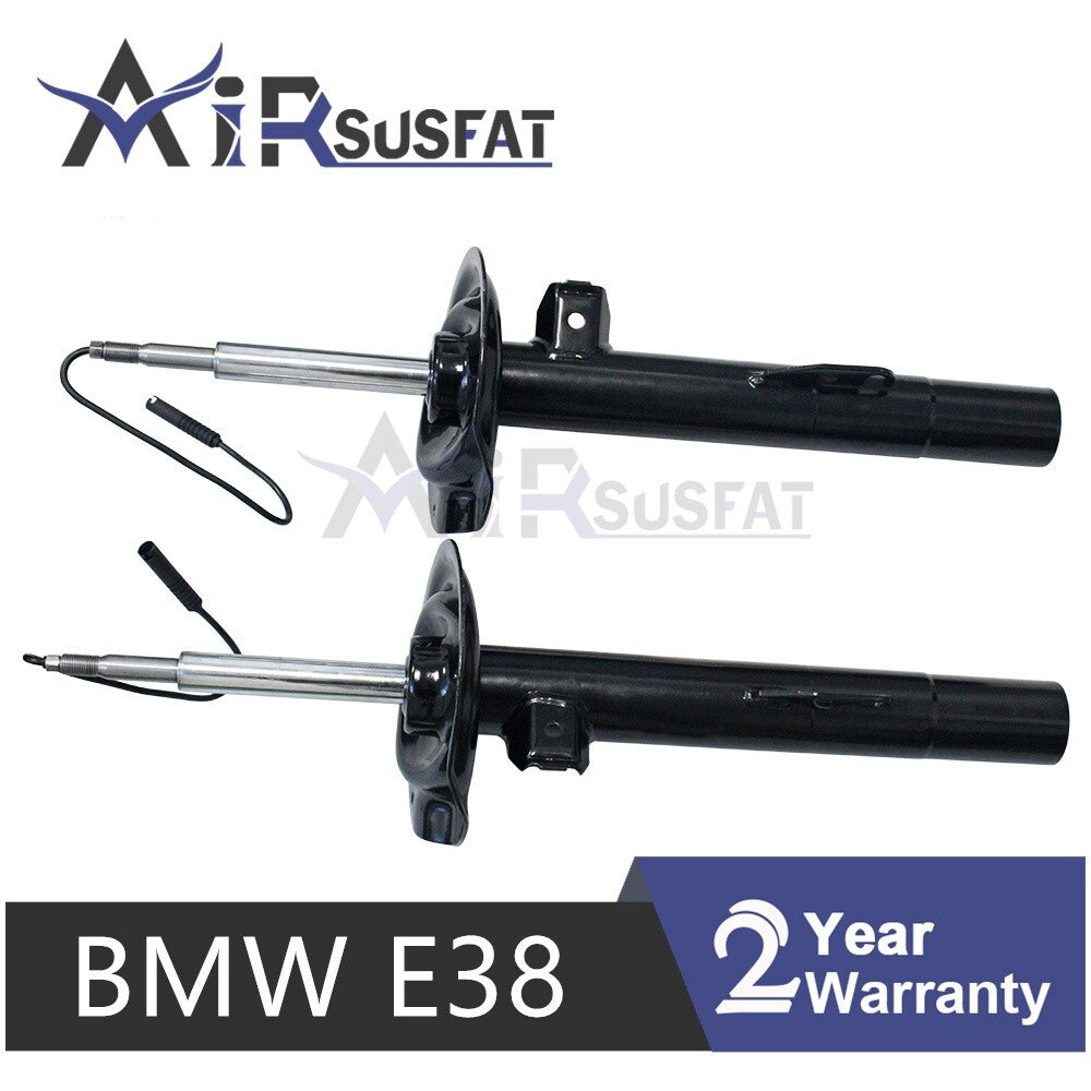 Pair for BMW E38 740i 740iL 750iL 7er Front Suspension Strut W/EDC 1995-2001