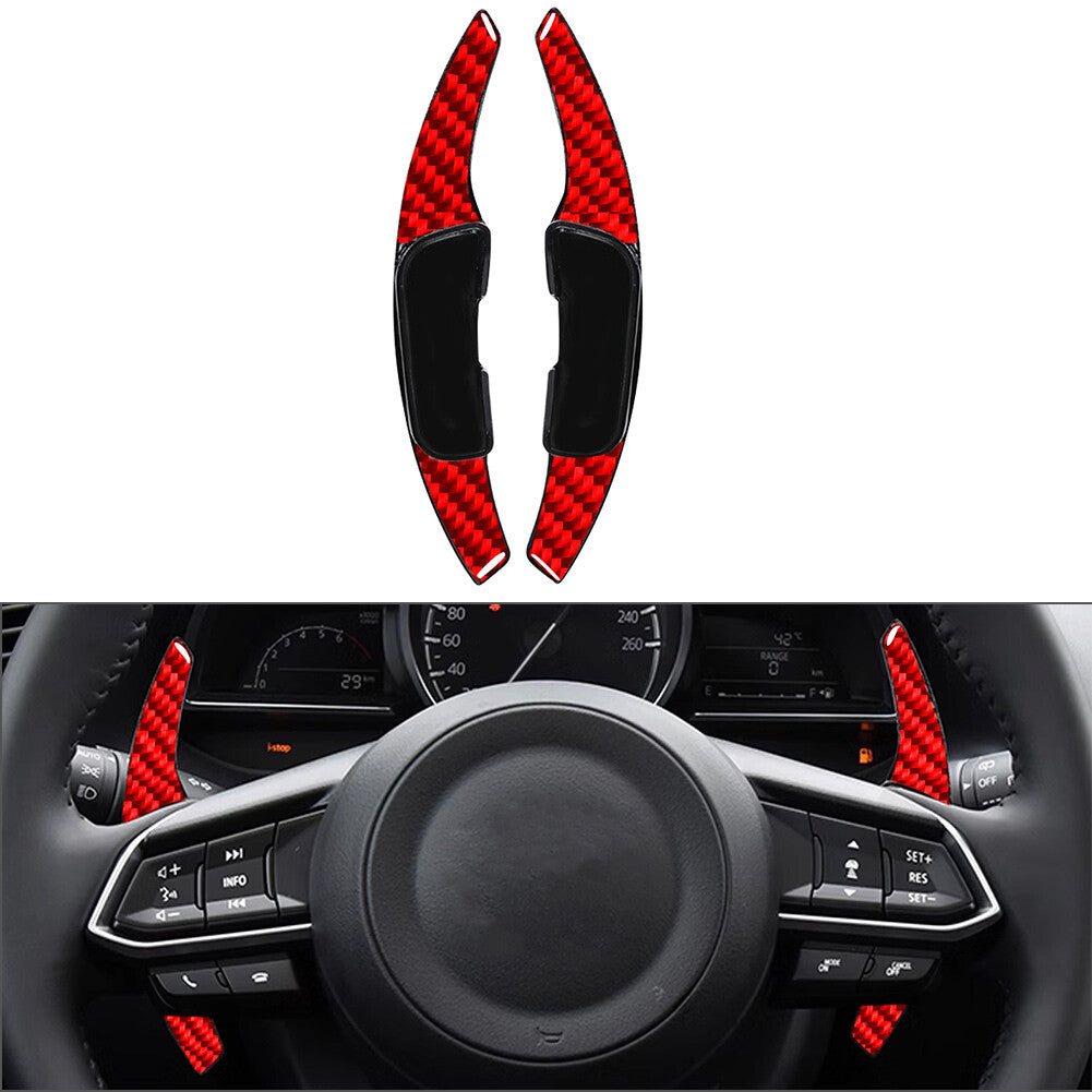 Red Steering Wheel Shift Paddle for Mazda 3 6 Atenza Axela CX-3 CX-4 MX-5