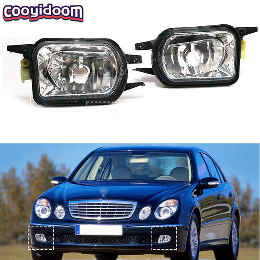 1 Pair for Benz C-Class W203 2001-2007 Car Front Bumper Fog Lights Lamp