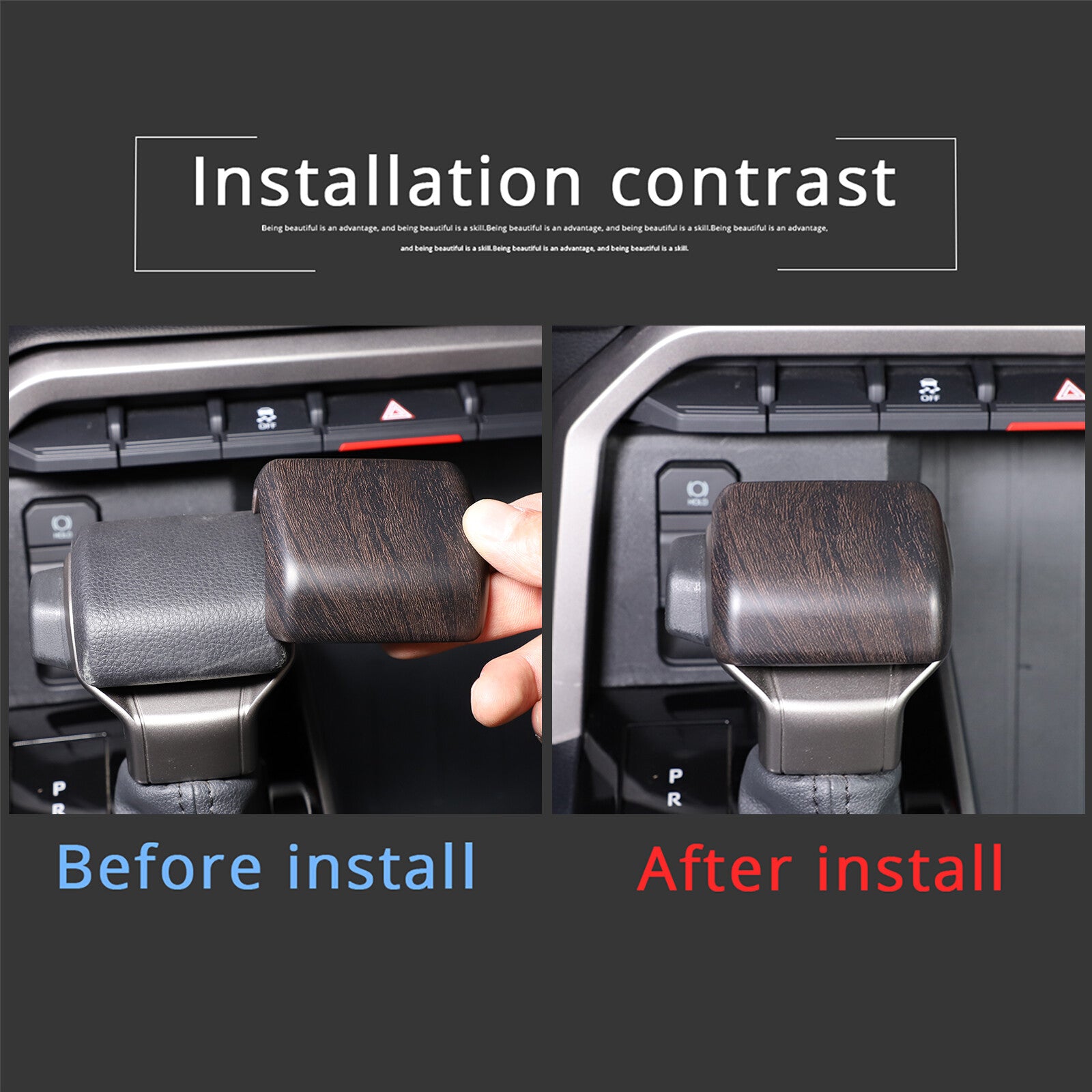 Red interior car cup holder trim frame for Toyota @Tundra 14-21 USA