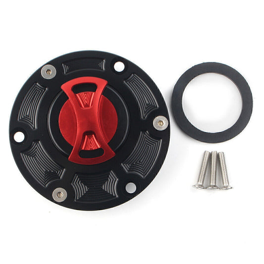 CNC Fuel Gas Tank Cap Cover for RS125/RS250 RSV1000 Tiger 800 1050 Red