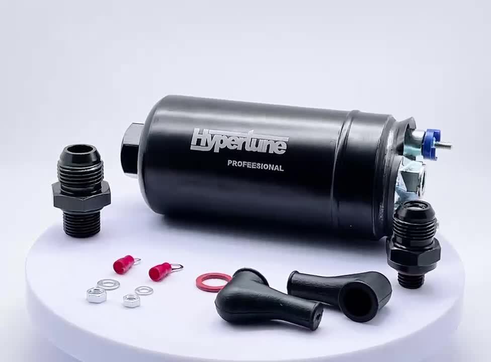 380LPH High Pressure Inline External Fuel Pump E85 EFI 1000HP W/Fittings 044