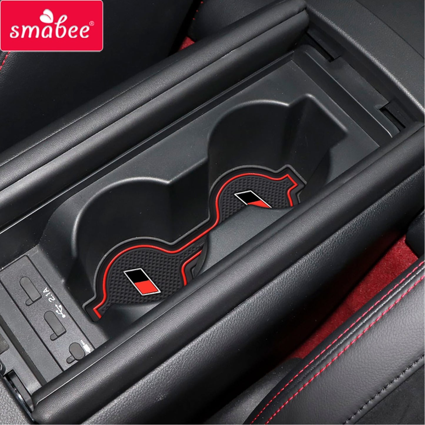 Gate Slot Cup Pad for Toyota GR86 for Subaru BRZ 2021 - 2023 Car Mat Accessories RED