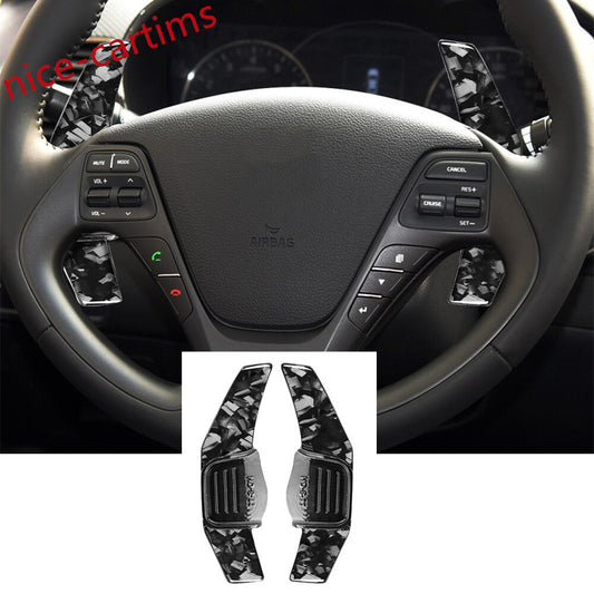 Steering Wheel Shift Paddle Shifter for Kia K3 13-18 K3S 14-16 ABS/Forged Carbon