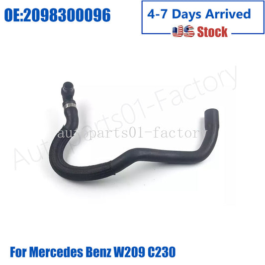 2098300096 Heater Hose Engine to Connection Tube for Benz W209 C230 4-Door