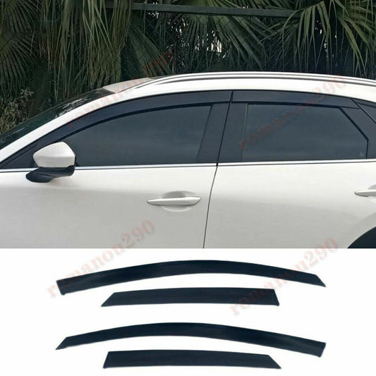 for Mazda CX-30 2020-22 Smoky Black Window Visor Vent Shade Sun Rain Guard Trim