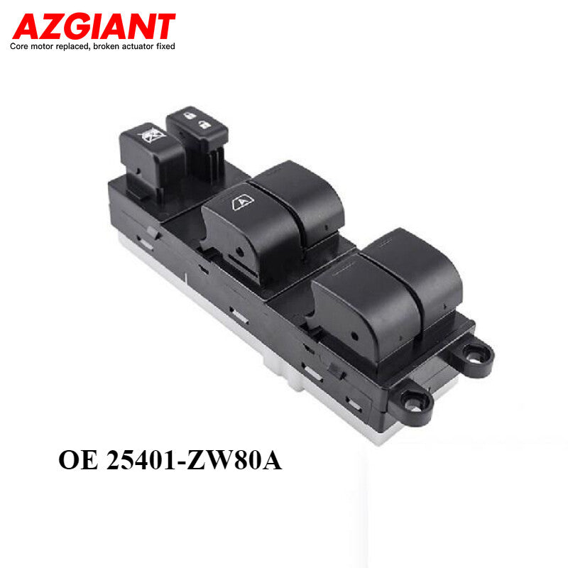 The front left drive side main power window switch is applicable to 2010-2012 for Nissan Versa models.