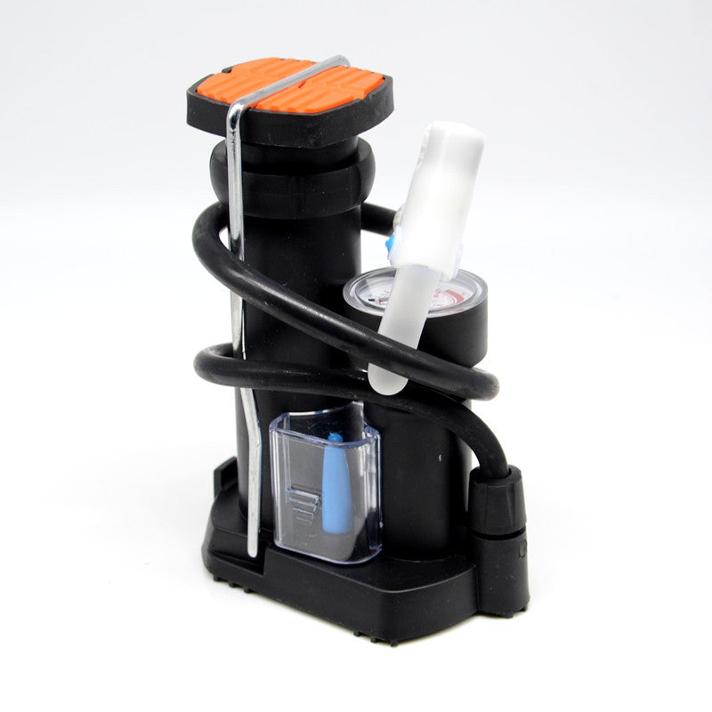 Motorcycle Bike Air Pump Wheel Tyre Tire Portable Pedal Inflator Inflating Tool