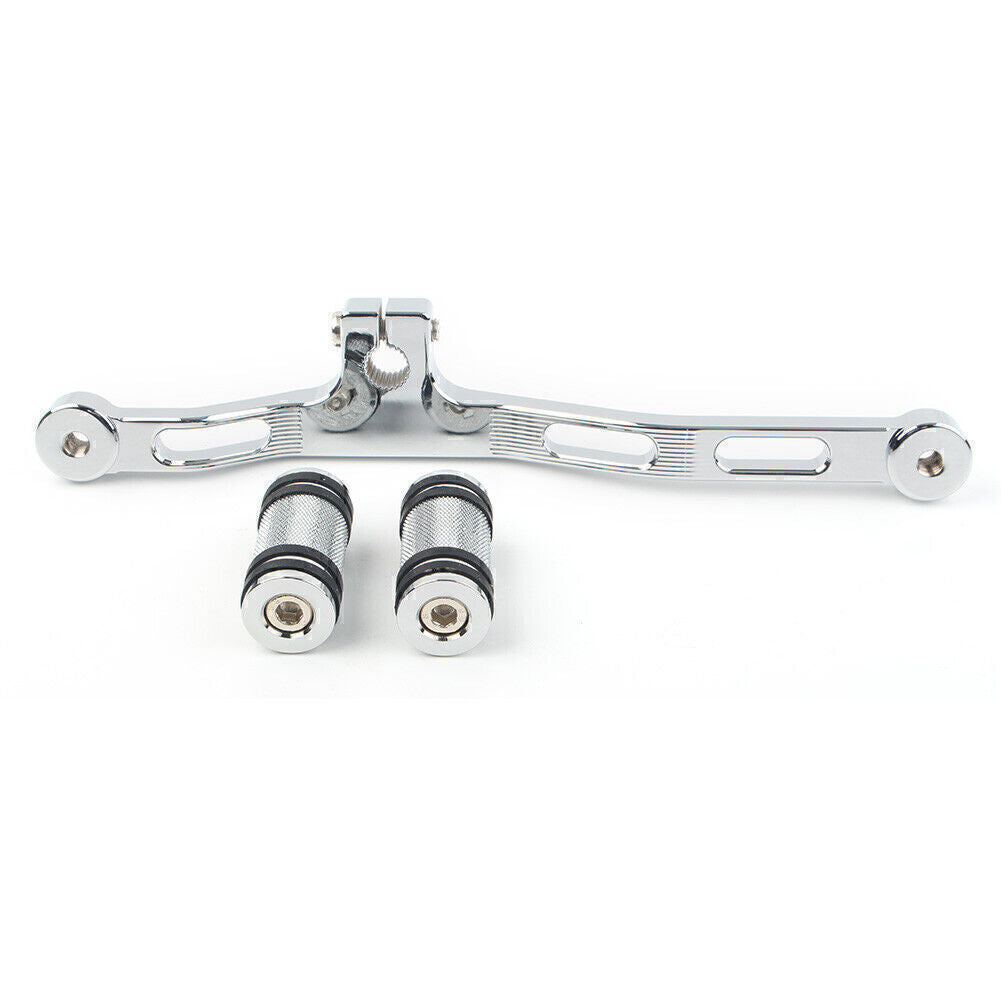 for Harley Dyna FXD w/ Mid-Control Cut Front Rear Gear Shifter Lever Chrome UK