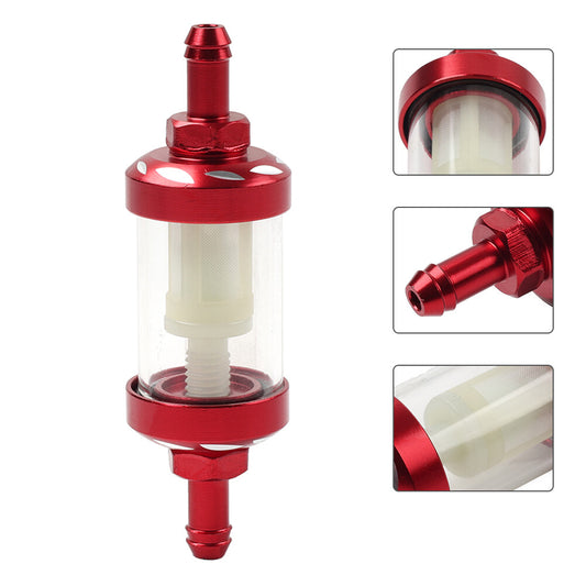 Universal 8MM 5/16 Inline Reusable Motorcycle Gas Fuel Filter