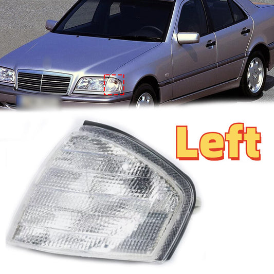 The left-corner turn signal is applicable to for Mercedes-Benz C-Class W202 (1994-2000).