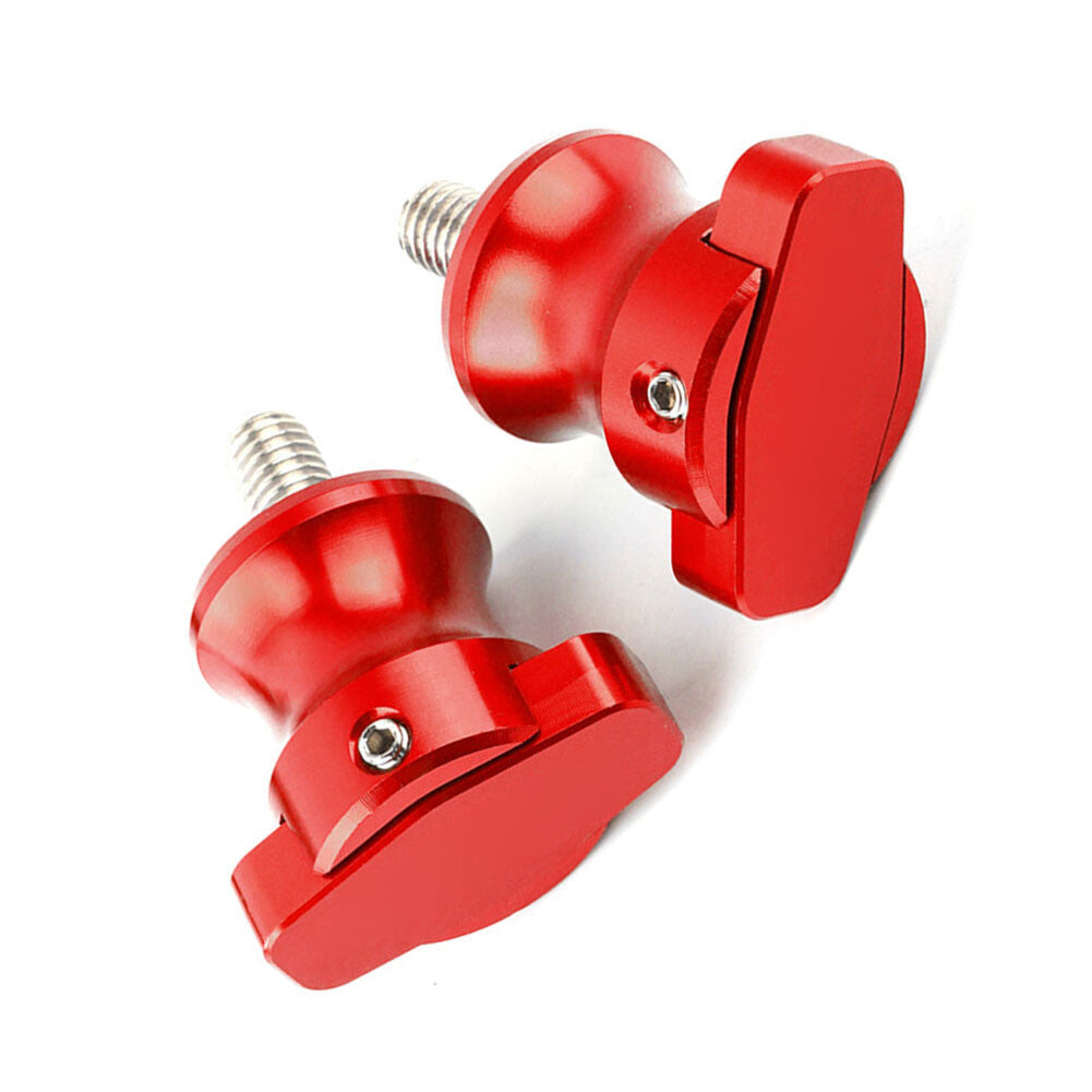 2¢ª CNC Schwingenschieber Spulen St?nderschrauben M8 f¨¹r for Honda CBR600RR 03-17 Rot