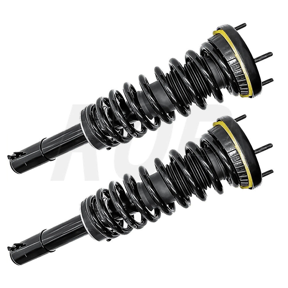 Pair Front Shock Struts Assys w/Electric Sensor Fit for Jaguar XJ XJR X351 AWD 13-19