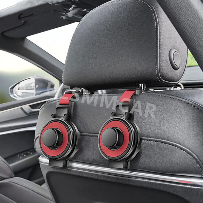 2x Car for Seat Back Headrest Hooks Hanger Holder Multifunctional Hook For Bag Purse