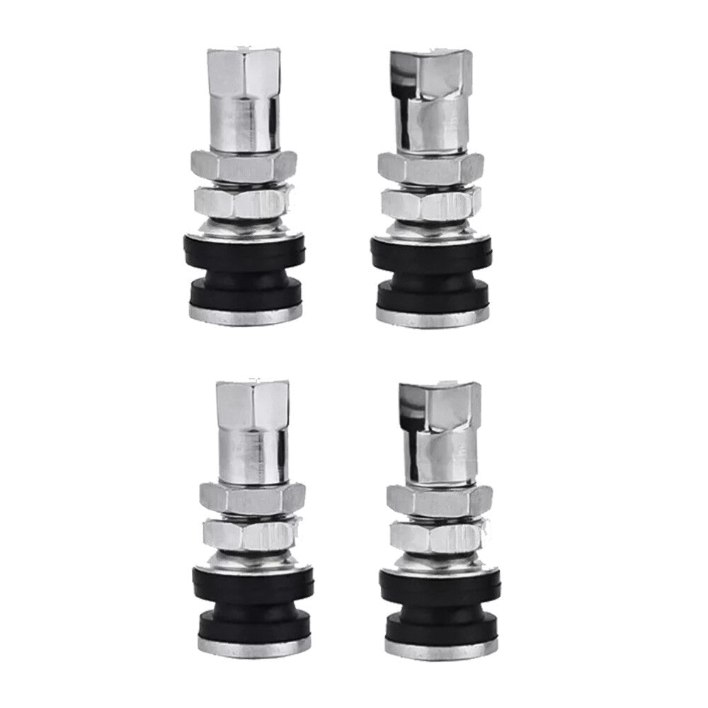 4XPCS Flush Mount Metal Chrome Tire Valve Stems High Pressure Bolt Valve TR161