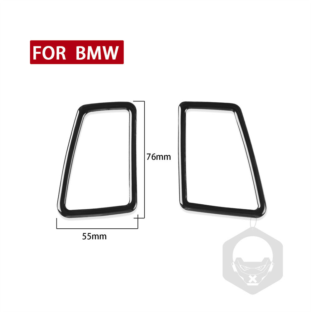 2¡ÁBlack Dashboard Side Air Vent Outlet Trim for BMW 3 Series E90 E92 E93 2005-12